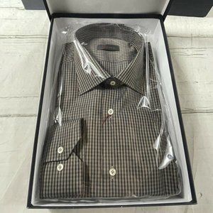Luxury Byron British Style Tailored Fit Cotton Dress Button 16.5 - 42 NWT $198 C